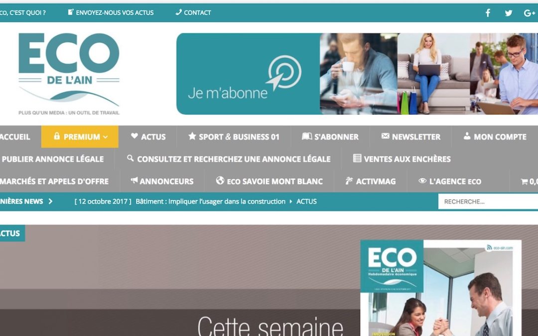 ECO de l’Ain : un nouveau site web… dans une logique de groupe